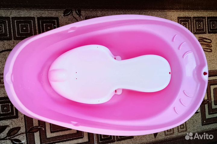 Ванночка +горка+круг для купания новорожденных