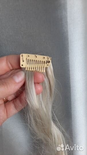 Накладные волосы на заколках