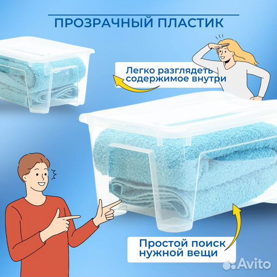 Контейнеры с крышкой икеа самла (новые), 5л