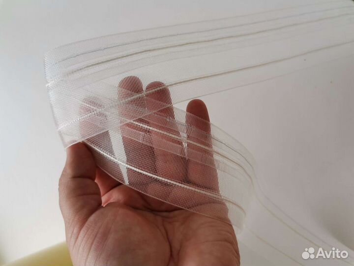 Ткань на тюль и лента