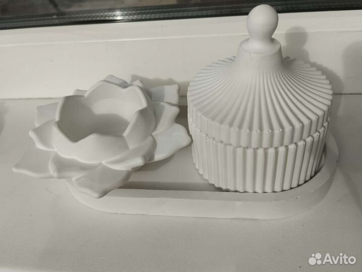 Стаканы для свечей, подсвечники лотос, свечи