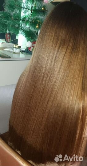 Кератиновое выпрямление волос