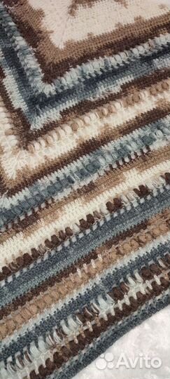 Вязаный бактус. Бактус. Платок на шею. Шарф