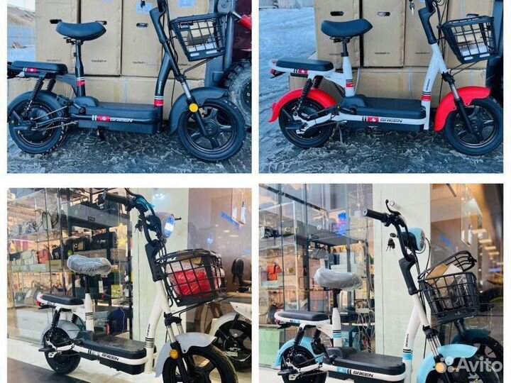 Электроскутер green, 45 км/ч