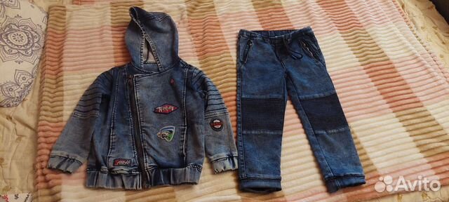 Джинсовый костюм для мальчика 116