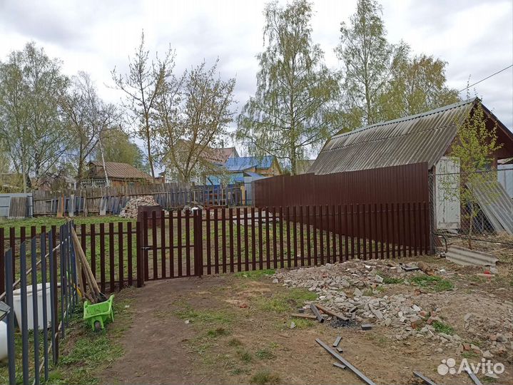 Заборы, ворота, навесы, лавочки, козырьки