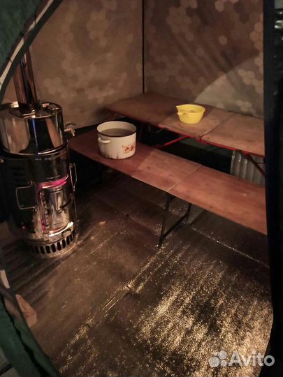 Палатка баня с печкой мобиба, баня походная