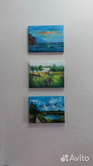 Картины для интерьера на холсте. Акрил, масло