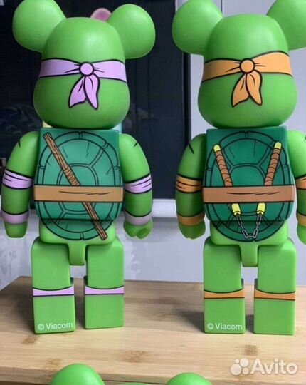 Фигурки bearbrick черепашки ниндзя