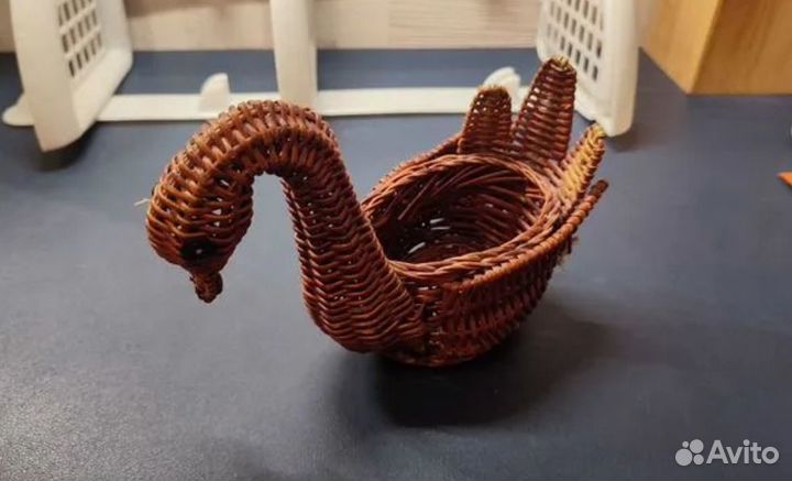 Уточки плетеные из декоративной лозы 2 шт