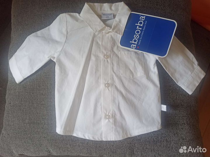 Рубашка Absorba Франция новая 0 мес