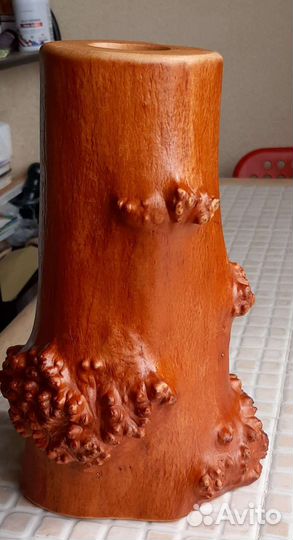 Деревяная ваза, 25 см
