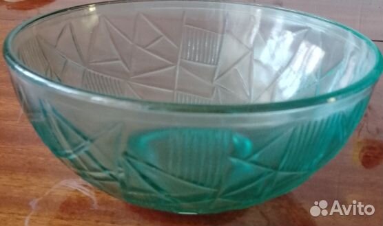 Салатница цветное стекло СССР
