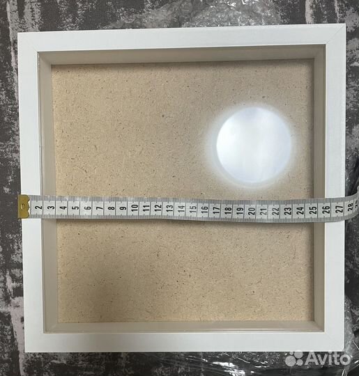 Рамка глубокая со стеклом 27*27