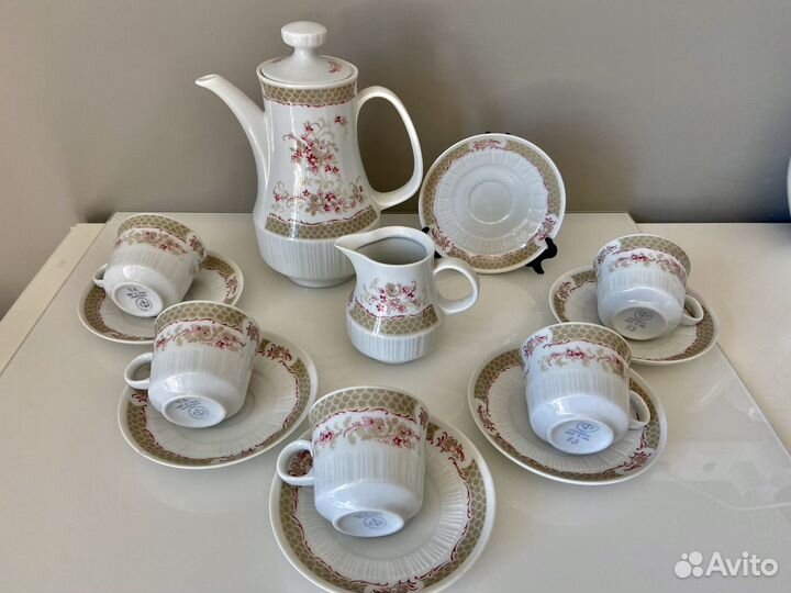 Сервиз кофейный Inglazur Colditz гдр