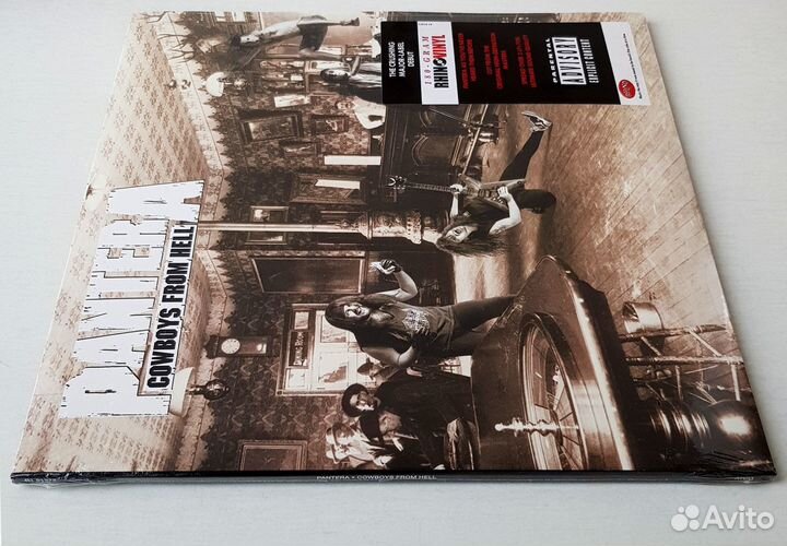 Pantera Cowboys From Hell 2LP USA запечатан