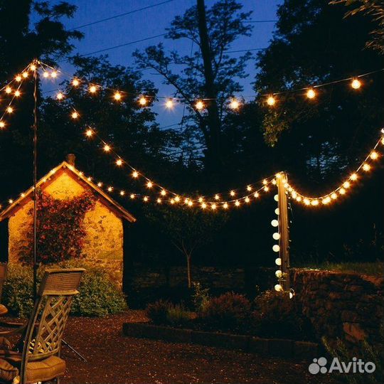 Гирлянда уличная с фонариками