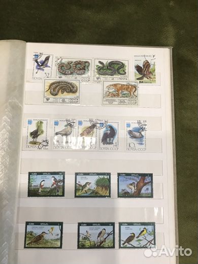 Коллекция марок, открыток 1986-1990 г