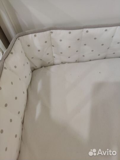 Детская кровать IKEA с матрасом + бортики