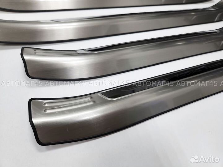 Накладки на пороги широкие Skoda Kodiaq 4шт