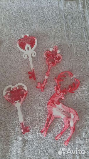 Новогодние игрушки из эпоксидной смолы