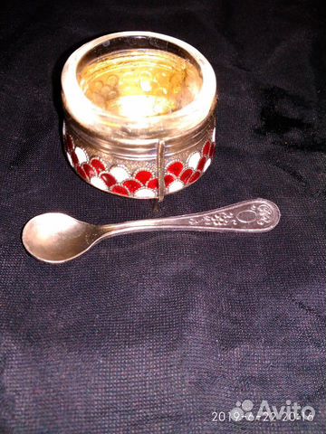 Солонка мельхиоровая винтаж