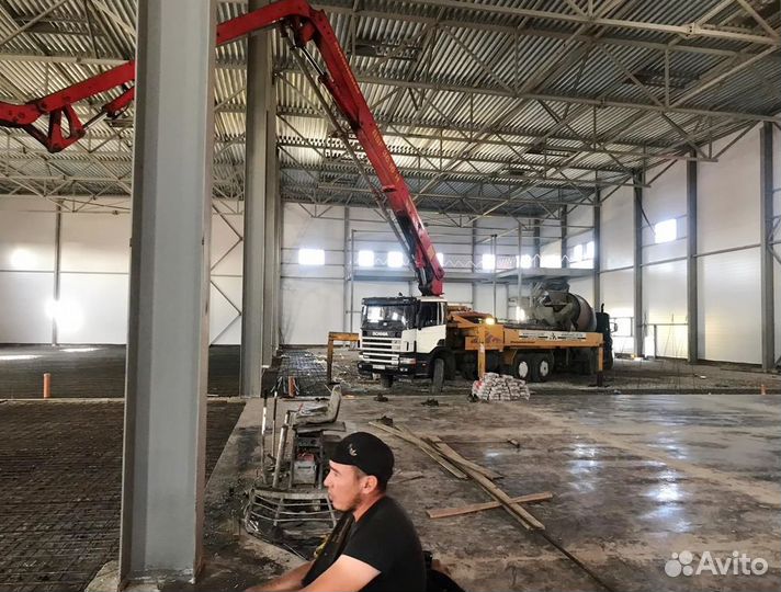 Бетонные полы с топпингом, промышленные полы (Арт