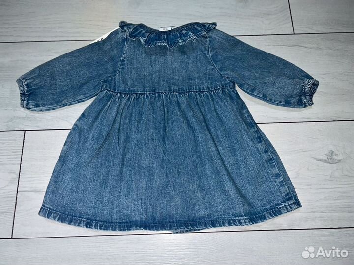 Новое джинсовое платье на девочку 68р, H&M