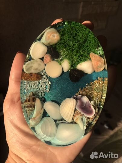 Мыльница с ракушками размер 13 х 8 см
