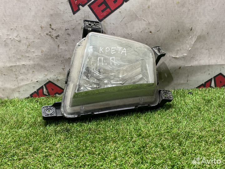 Передняя правая противотуманка хендай крета