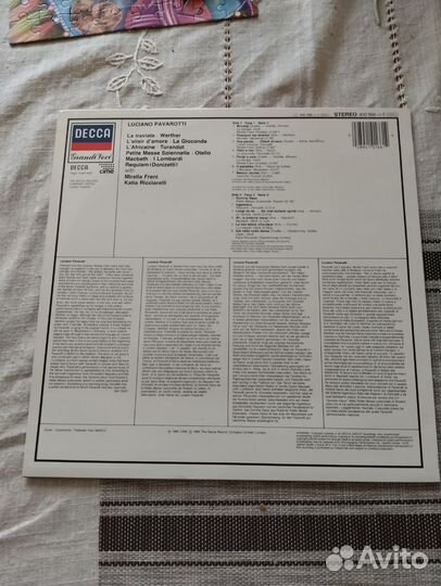 Грампластинка Лучано Паворотти