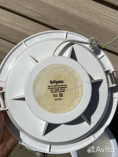 Светильник потолочный встраиваемый