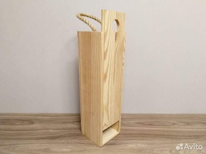 Деревянная коробка/ящик для бутылки