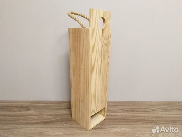 Деревянная коробка/ящик для бутылки