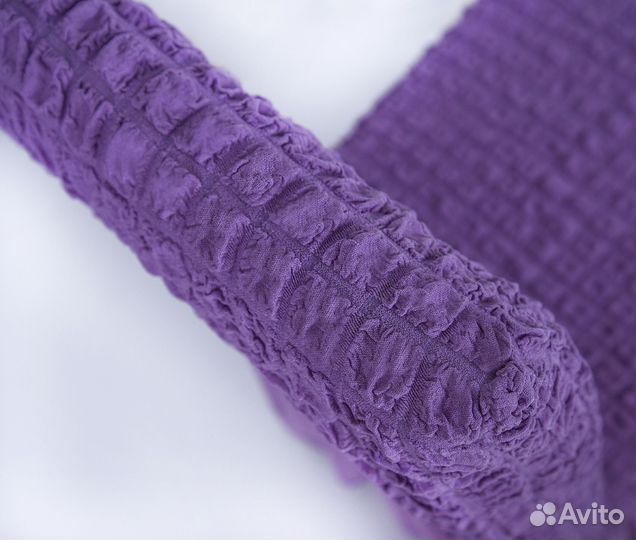 Чехлы на стулья со спинкой на кухню, цвет Лиловый