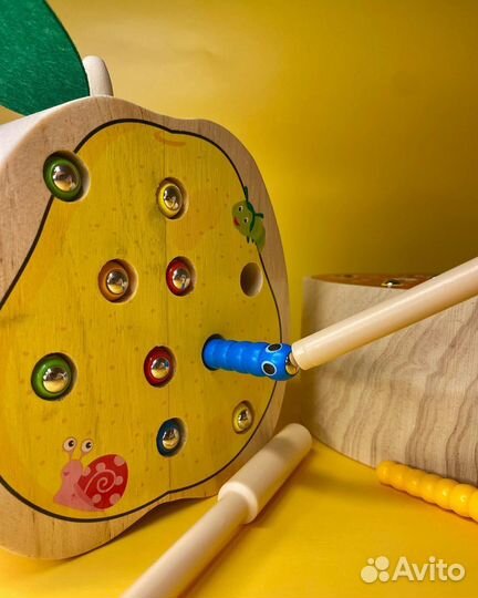 Магнитная рыбалка червячки