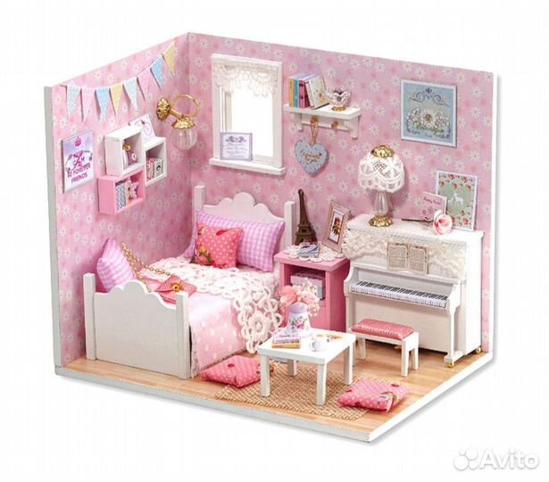 Подарочный Кукольный домик с мебелью новый