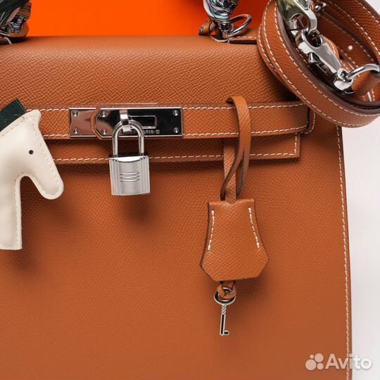 Сумка Hermes kelly натуральная кожа