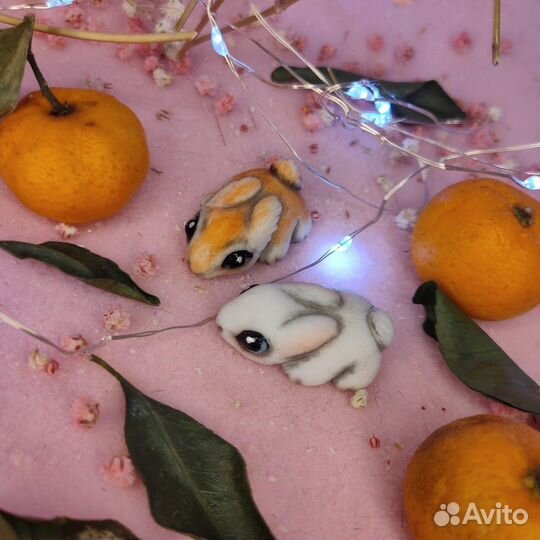 Фигурка зайчик ручная работа