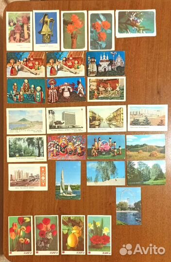 Карманные календарики СССР 1970-1990