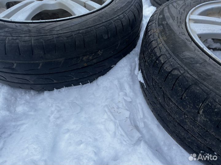 Продам комплект литья 4/100/15 на летней резине