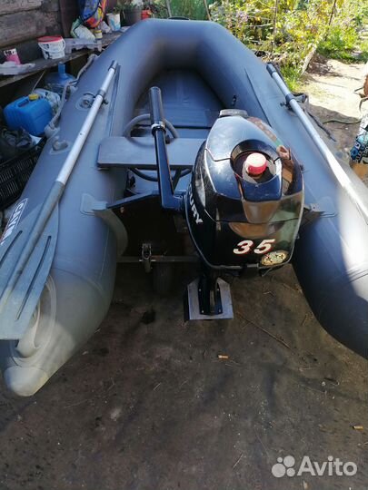 Надувная лодка с мотором бу