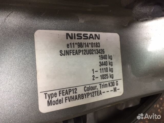 Разбор на запчасти Nissan Primera P12