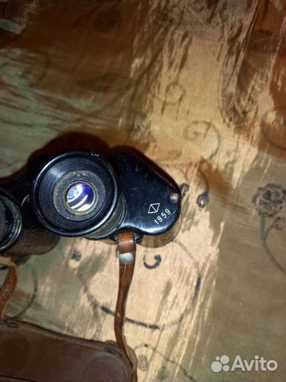 Армейский бинокль Б6*30 +кофр СССР со шкалой