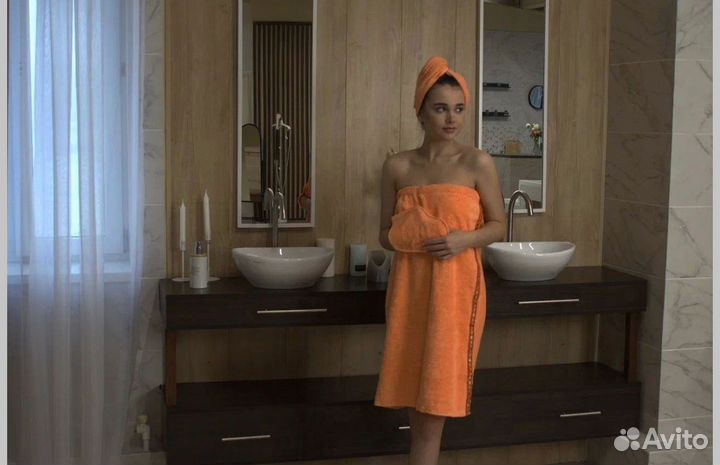 Банный набор с вышивкой