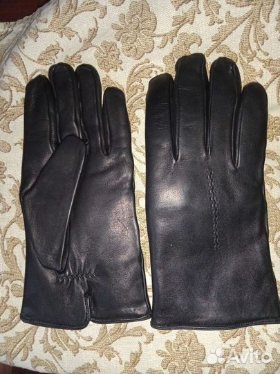 Перчатки мужские кожаные