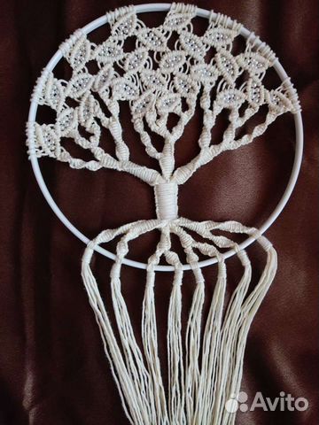 Панно макраме - дерево жизни (дерево рода)