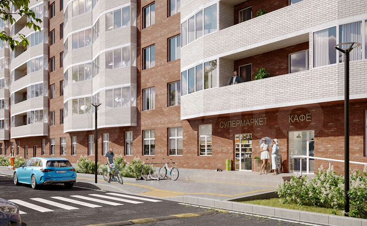 1-к. квартира, 33,8 м², 2/12 эт.