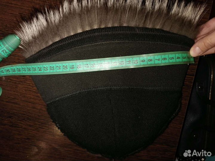 Шапка из чернобурки б/у