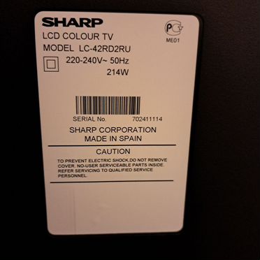 ЖК телевизор 42%22 Sharp Aquos LC-42RD2RU с дефектом